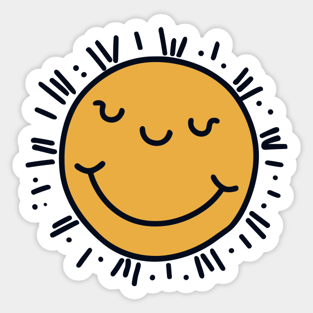 Happy Sun Sticker by Tiberiuss